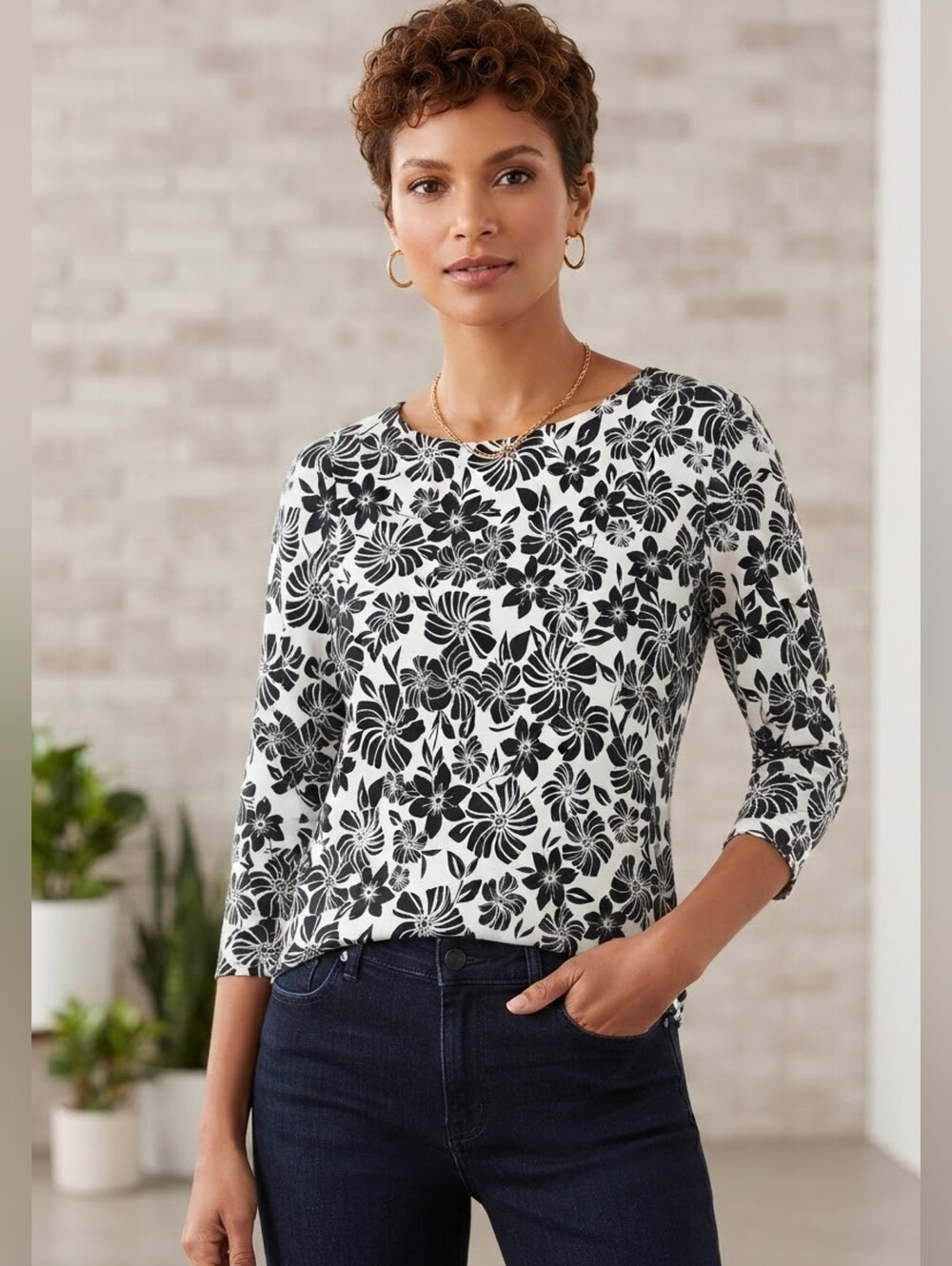 CHARTER CLUB PULL-OVER TOP